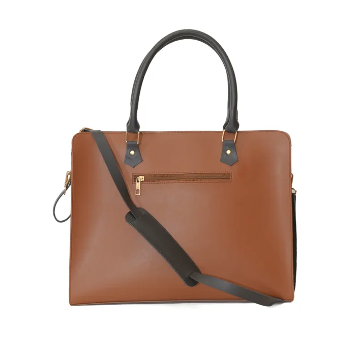 CRAZE BROWN LAPTOP BAG