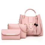 ALEXA 3 PIECE PINK HAND BAG