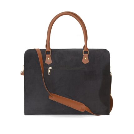 CRAZE SUEDE BROWN LAPTOP BAG